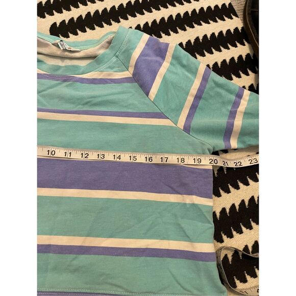 Wildfox striped blue multicolored sweater beachy cozy size‎ small - Picture 4 of 6